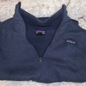 Navy Blue Patagonia 1/4 Zip up Jacket